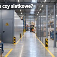 Porównanie pełnych paneli i siatkowych wygrodzeń magazynowych
